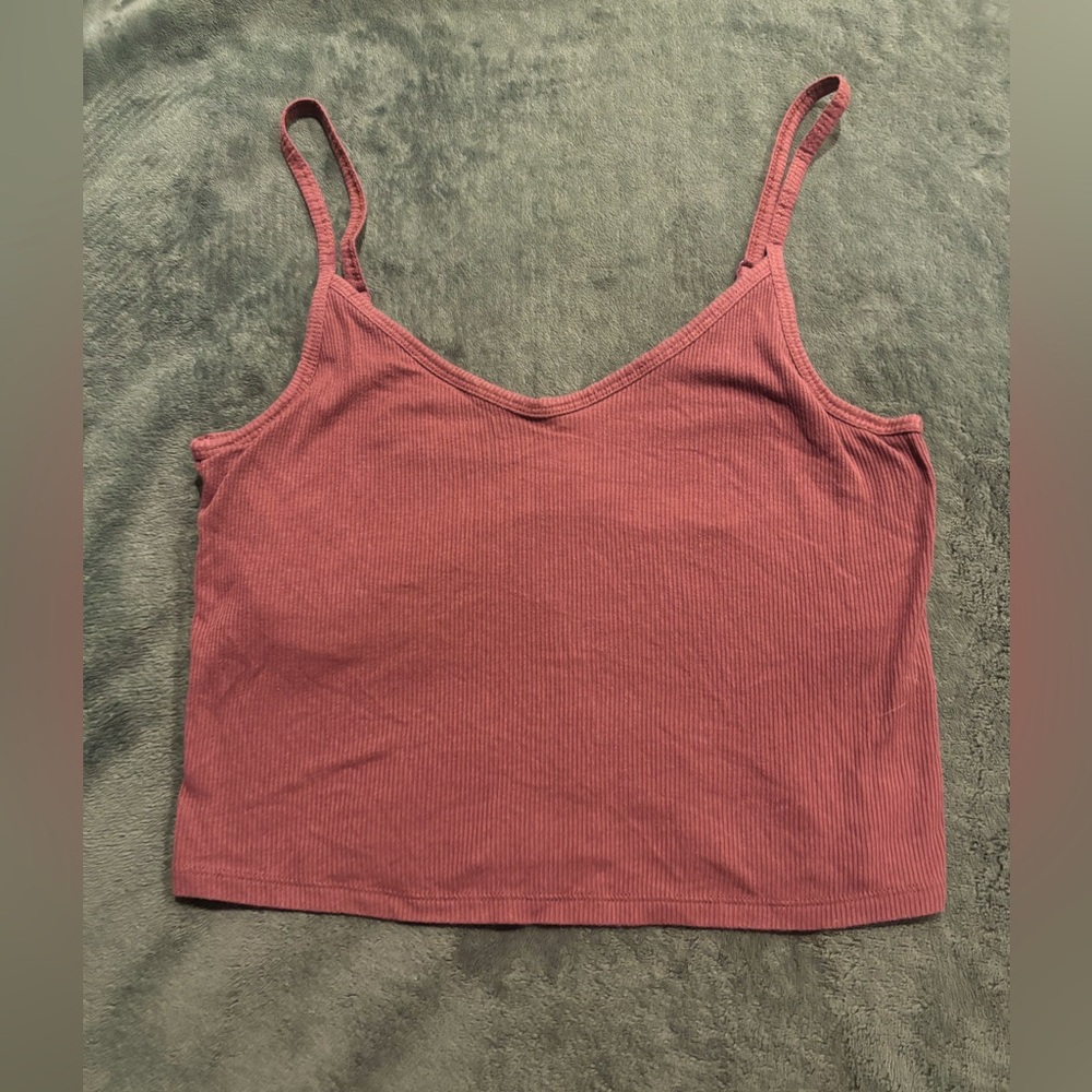 PINK Victoria's Secret Brown Ribbed Sports Bra NWOT Size M